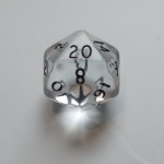 Gem Clear D20 20-Sided Polydice